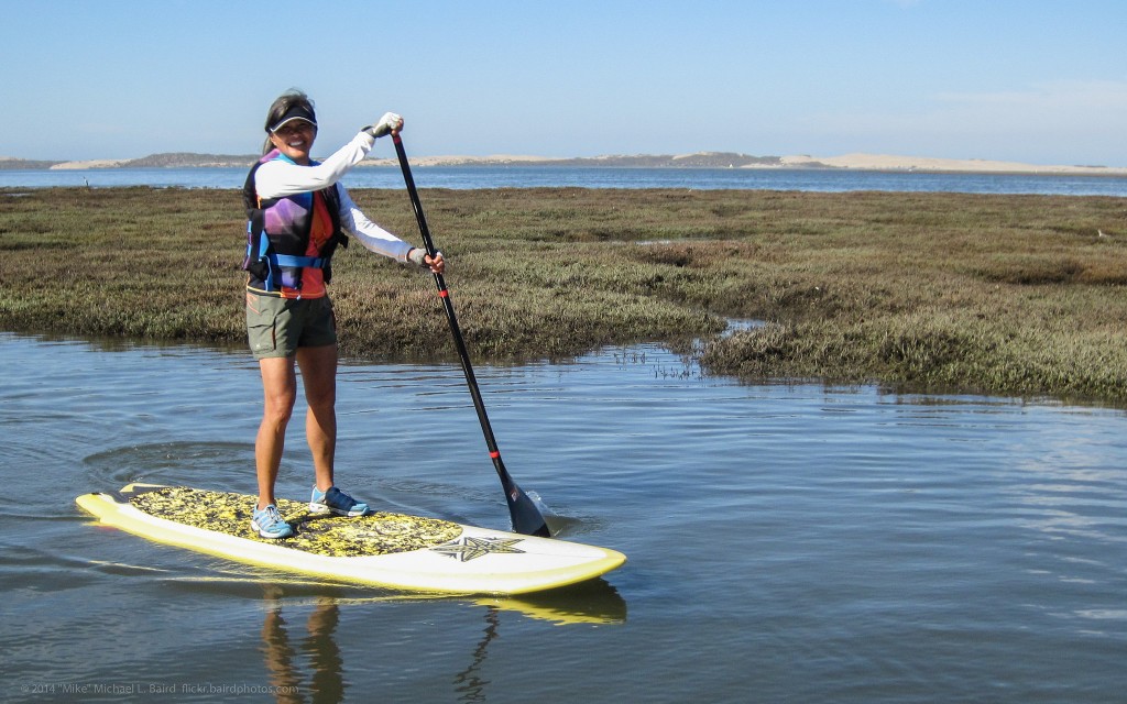 Sharon Chan on her short SUP Standup Paddle Board - 2014-10-05 Kayak Morro Bay